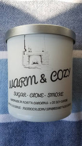 Warm and Cozy 9 Oz Soy Candle