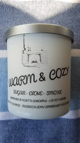 Warm and Cozy 9 Oz Soy Candle