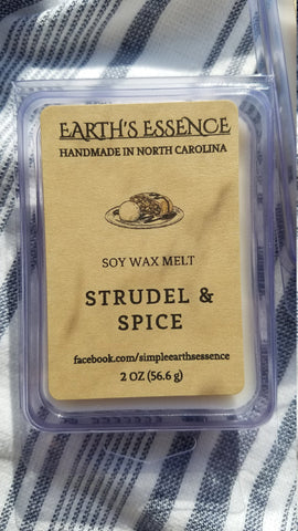 Strudel & Spice 2 oz Soy Wax Melts, Soy Melts, Handmade Soy Wax Melts, Holiday Scent, Wax Warmer Melts