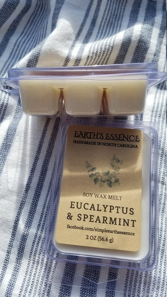 Eucalyptus & Spearmint 2 oz Soy Wax Melts
