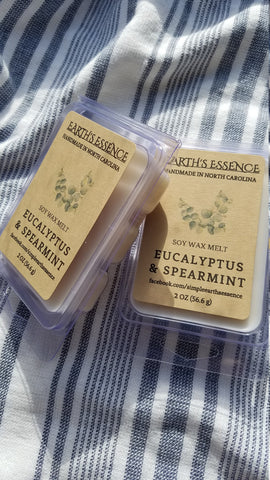Eucalyptus & Spearmint 2 oz Soy Wax Melts