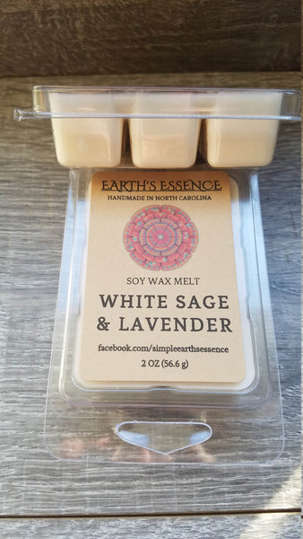 White Sage & Lavender 2 OZ Soy Wax Melt