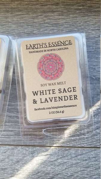 White Sage & Lavender 2 OZ Soy Wax Melt