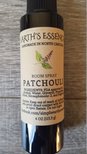 Patchouli 4 oz Natural Room Spray