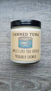 Canned Tuna 8 oz Soy Candle
