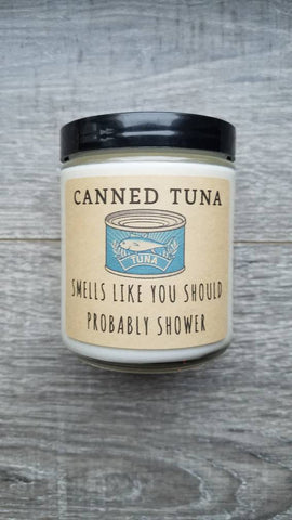 Canned Tuna 8 oz Soy Candle
