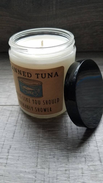 Canned Tuna 8 oz Soy Candle