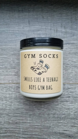 Gym Socks 8 oz Soy Candle