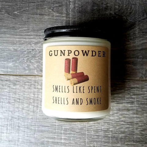 Gunpowder 8 oz Soy Candle