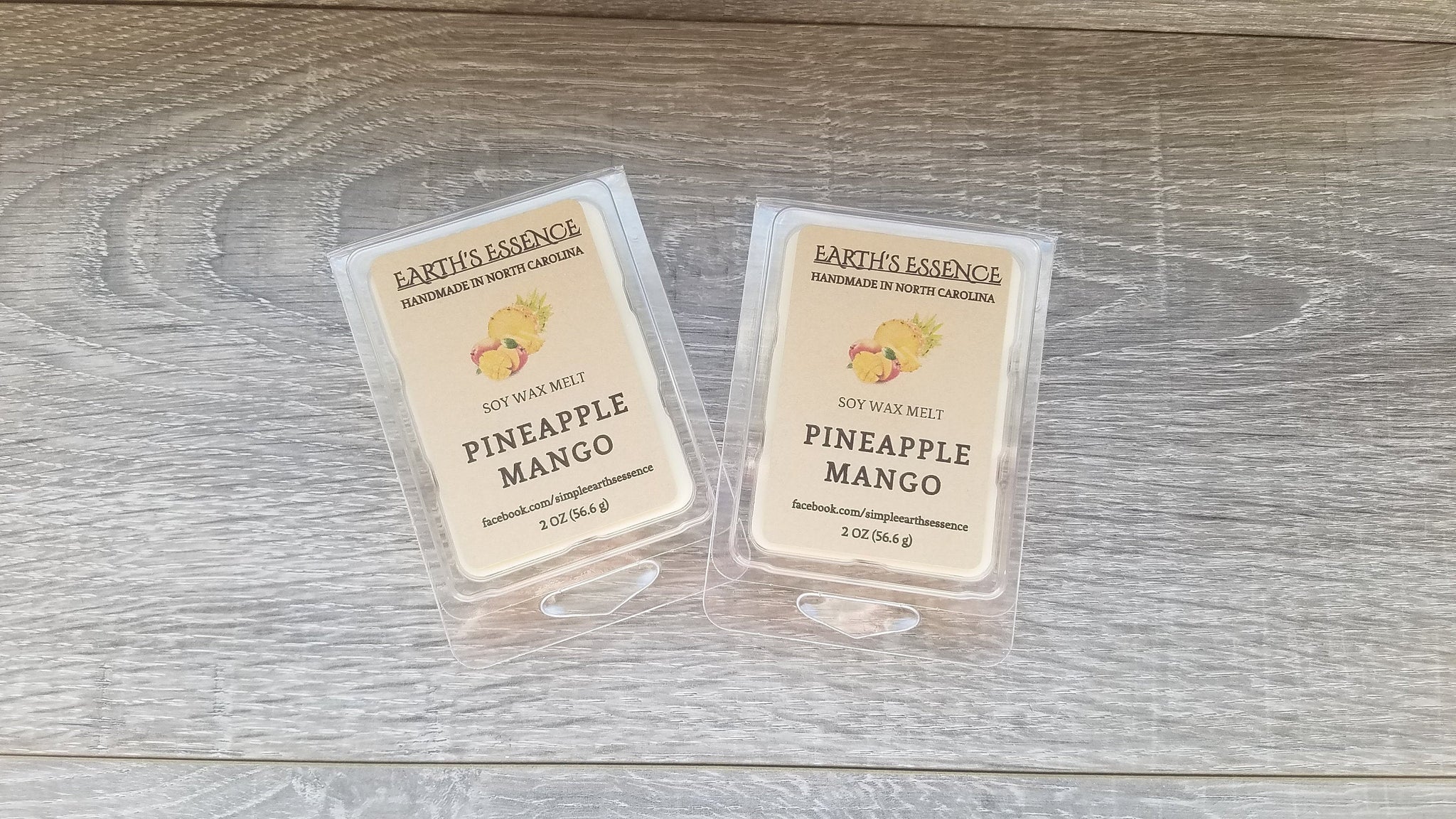 Pineapple Mango 2 OZ Soy Wax Melts, Wax Warmer Melts, Tropical Scented Wax Melts, Handmade Wax Melts, Tart Warmer Melts
