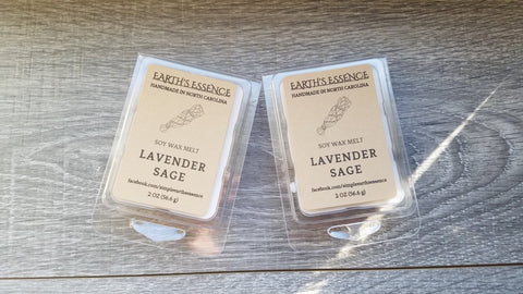 Lavender Sage 2 OZ Soy Wax Melt