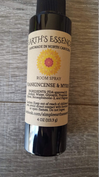Frankincense & Myrrh 4 oz Room Spray