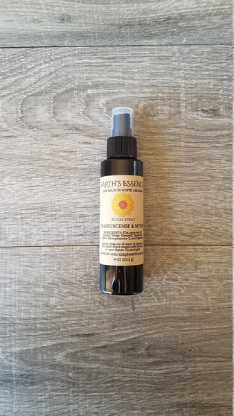 Frankincense & Myrrh 4 oz Room Spray