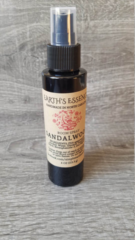 Sandalwood 4 oz Natural Room Spray, Natural Handmade Room Spray, Housewarming Gift, Dorm Room Gift, Highly Concentrated Room Spray