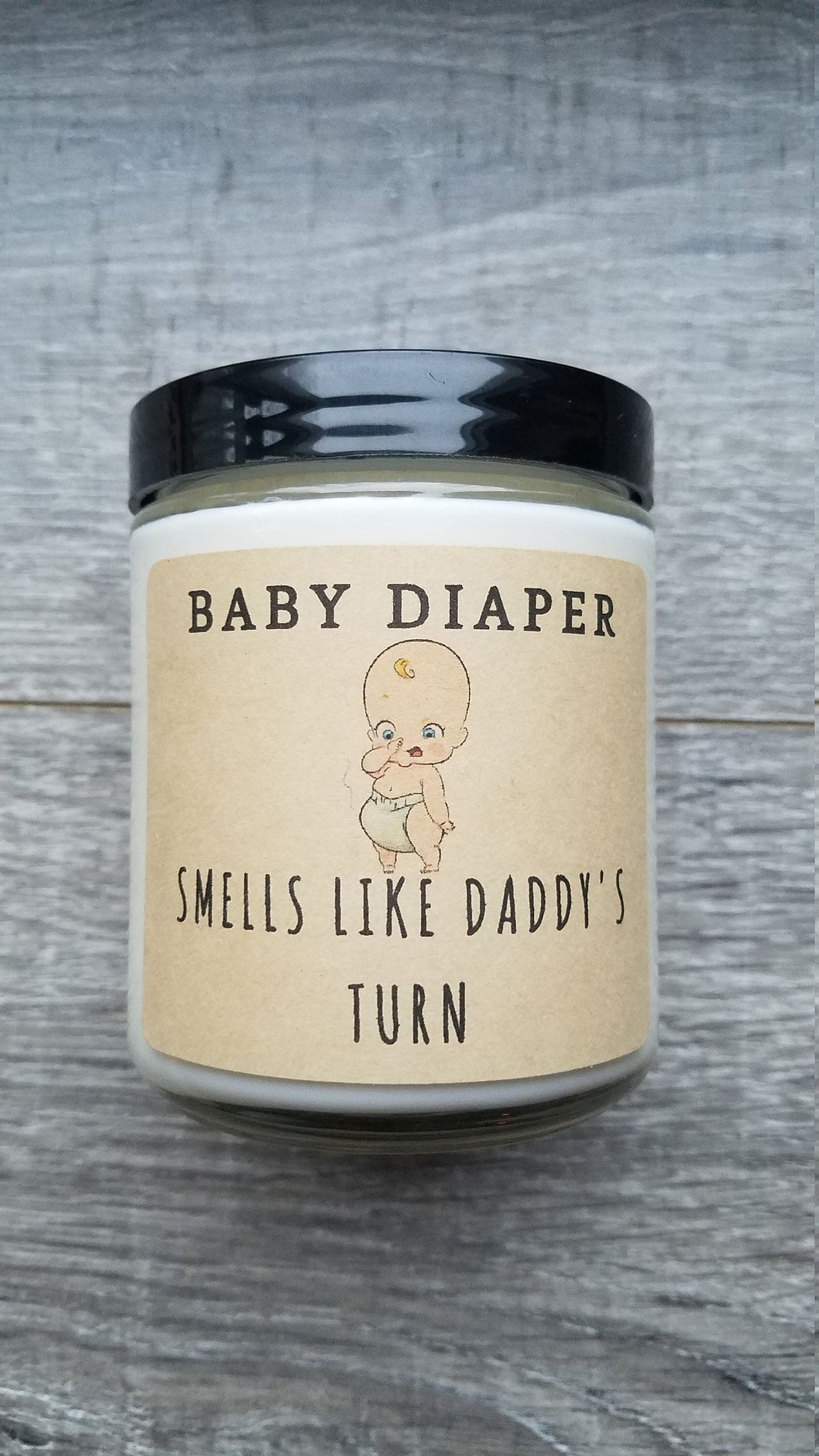 Baby Diaper 8 oz Soy Candle