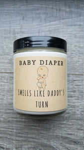 Baby Diaper 8 oz Soy Candle