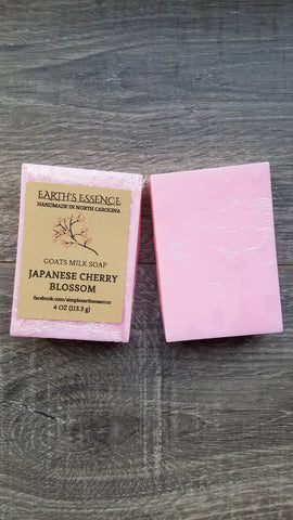 Japanese Cherry Blossom 4 oz Goats Milk Soap