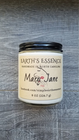 Mary Jane 8 oz Soy Candle, Handmade Soy Candle, 420 Candle, Cannabis Scented Candle, 420, Mary Jane, Novelty Candle