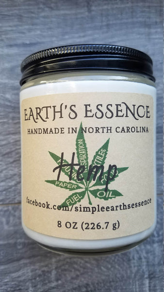 Hemp 8 oz Soy Candle