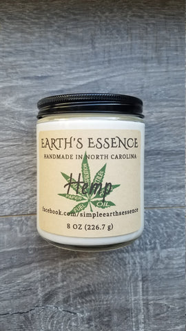 Hemp 8 oz Soy Candle
