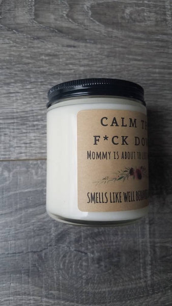 Calm the Fuck Down 8 oz Soy Candle