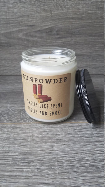 Gunpowder 8 oz Soy Candle