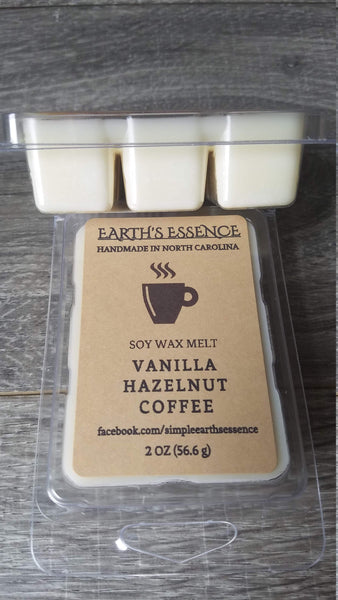 Vanilla Hazelnut Coffee 2 oz Soy Wax Melt