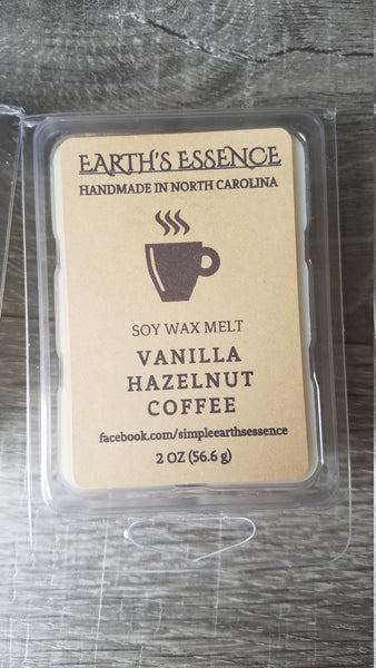 Vanilla Hazelnut Coffee 2 oz Soy Wax Melt
