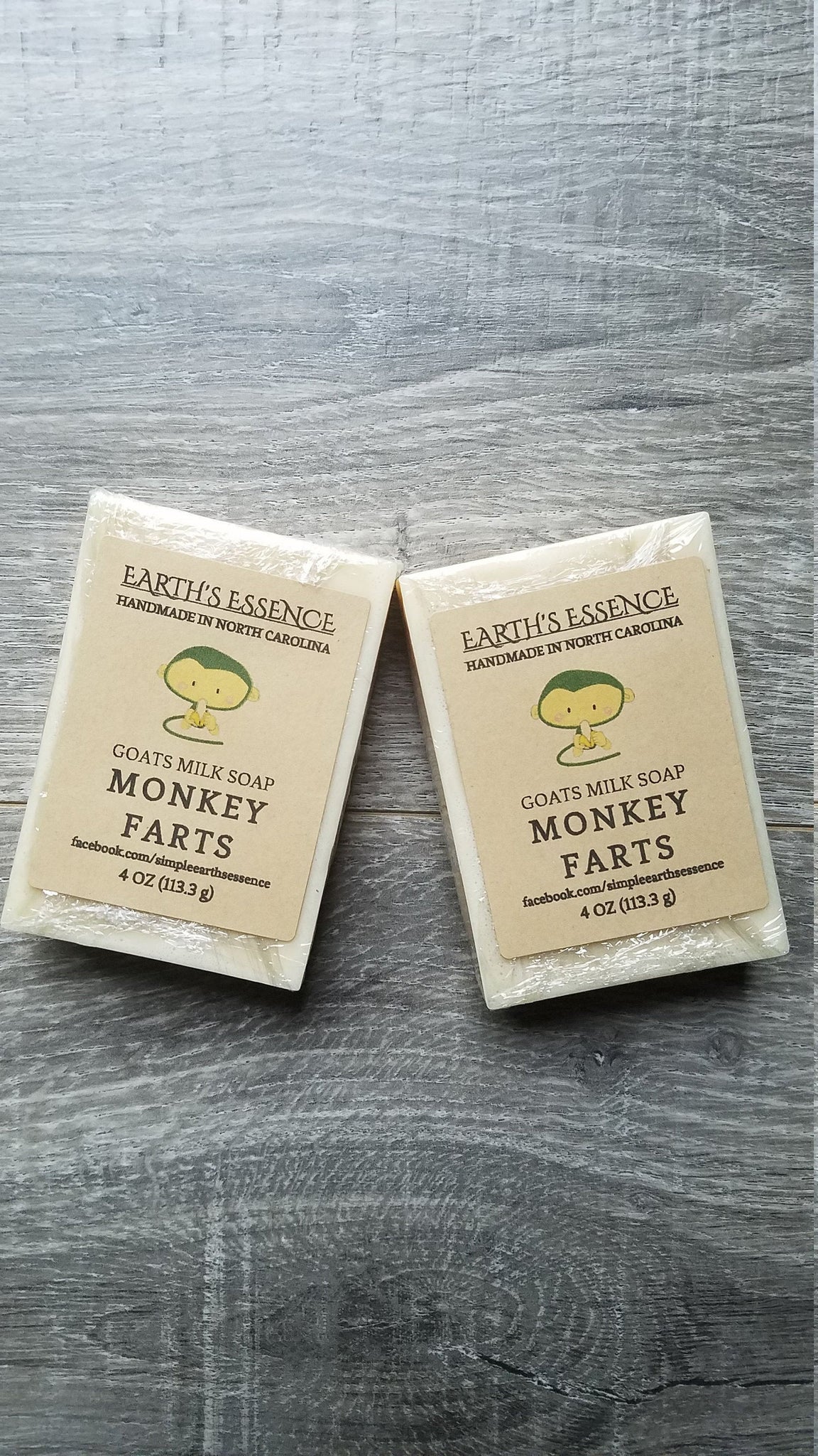 Monkey Farts 4 oz Goats Milk Soap