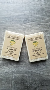Monkey Farts 4 oz Goats Milk Soap