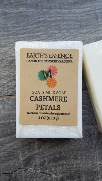 Cashmere Petals 4 oz Goats Milk Soap