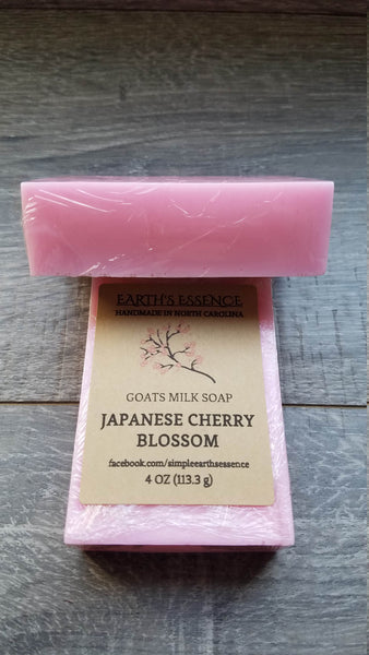 Japanese Cherry Blossom 4 oz Goats Milk Soap