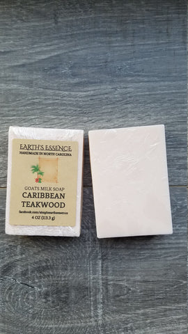 Caribbean Teakwood 4 oz Goats Milk Soap