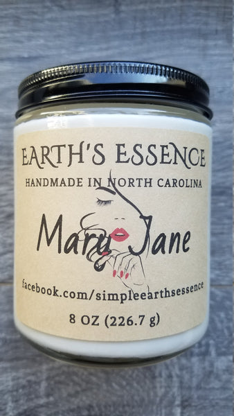 Mary Jane 8 oz Soy Candle, Handmade Soy Candle, 420 Candle, Cannabis Scented Candle, 420, Mary Jane, Novelty Candle