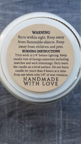 Hemp 8 oz Soy Candle