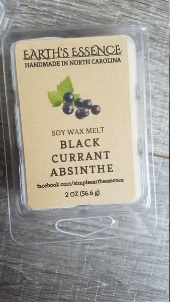 Black Currant Absinthe 2 oz Soy Wax Melts