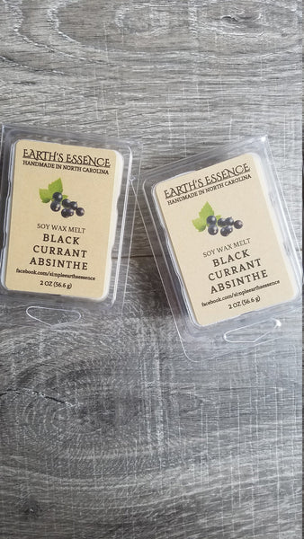 Black Currant Absinthe 2 oz Soy Wax Melts
