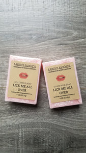 Lick Me All Over 4 oz Goats Milk Soap