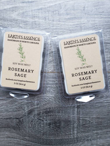 Rosemary Sage 2 oz Soy Wax Melt