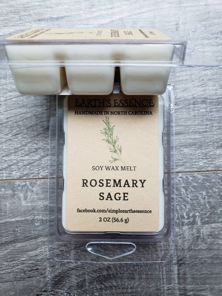 Rosemary Sage 2 oz Soy Wax Melt
