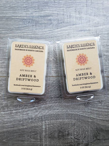 Amber & Driftwood 2 oz Soy Wax Melts