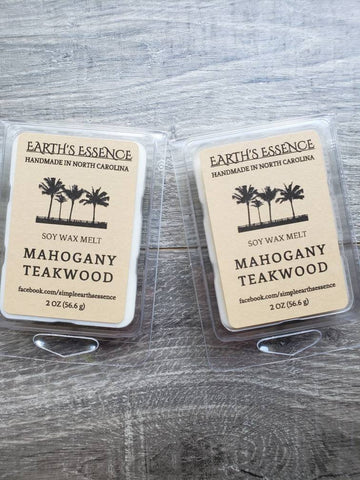 Mahogany Teakwood 2 oz Soy Wax Melt