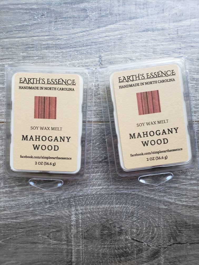 Mahogany Wood 2 oz Soy Wax Melt