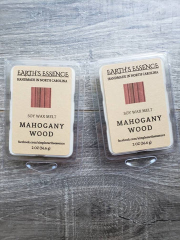Mahogany Wood 2 oz Soy Wax Melt