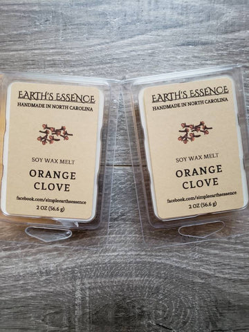 Orange Clove 2 oz Soy Wax Melt