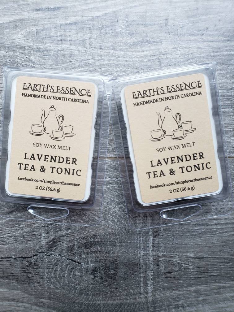 Lavender Tea & Tonic 2 oz Soy Wax Melt