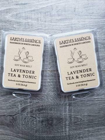 Lavender Tea & Tonic 2 oz Soy Wax Melt