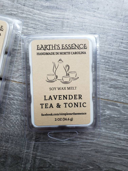 Lavender Tea & Tonic 2 oz Soy Wax Melt