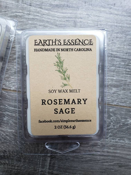 Rosemary Sage 2 oz Soy Wax Melt