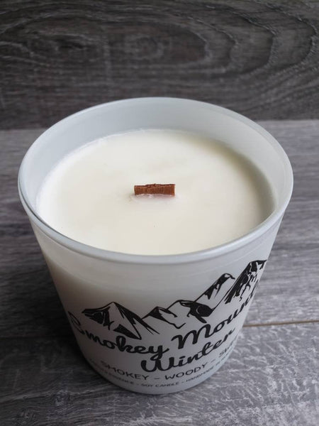 Smokey Mountain Winter Wood Wick 9 OZ Soy Candle